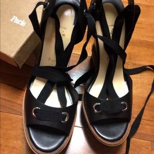 Christian Louboutins Tribuli 140 shiny black calf